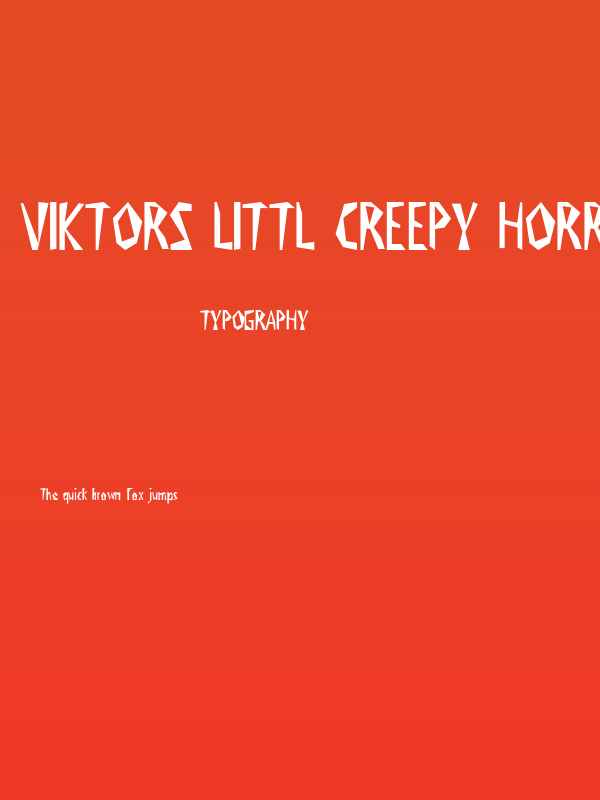 Viktors Littl Creepy Horror Poster