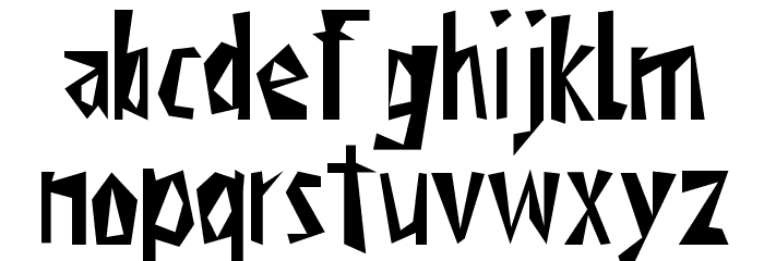 Viktors Littl Creepy Horror Font LOWERCASE