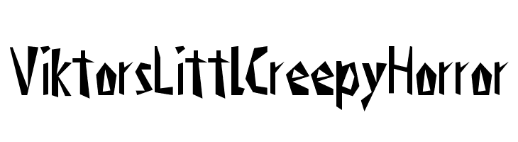 ViktorsLittlCreepyHorror  Скачать бесплатные шрифты