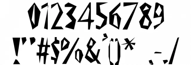 ViktorsLittlCreepyHorror Font OTHER CHARS