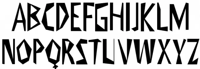 ViktorsLittlCreepyHorror Schriftart Groß