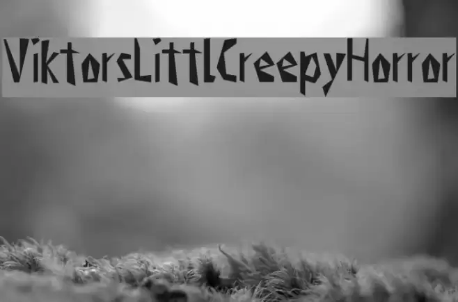 ViktorsLittlCreepyHorror Font examples