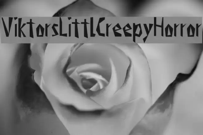 ViktorsLittlCreepyHorror Font examples