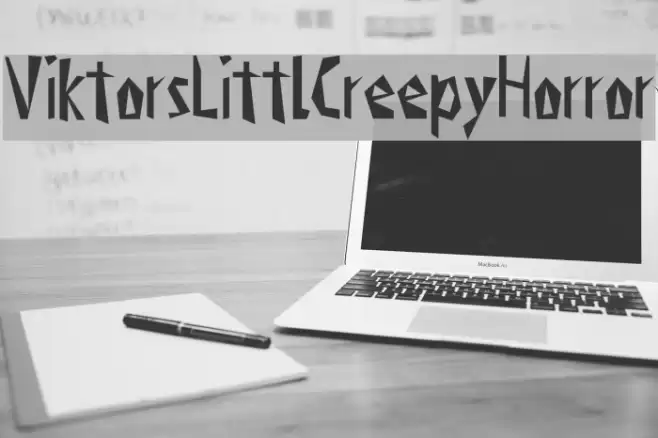 ViktorsLittlCreepyHorror Font examples
