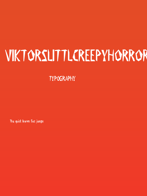 ViktorsLittlCreepyHorror Poster