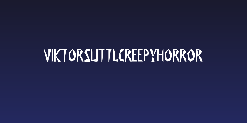 ViktorsLittlCreepyHorror Social Header