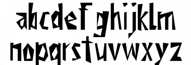 ViktorsLittlCreepyHorror 字体 小写