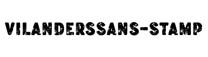 VilandersSans-Stamp  フリーフォントのダウンロード