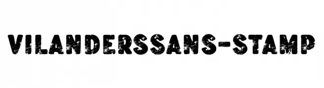 VilandersSans-Stamp  フリーフォントのダウンロード