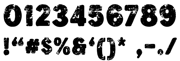 VilandersSans-Stamp Font OTHER CHARS
