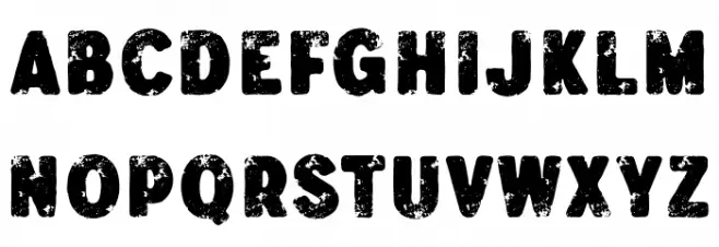 VilandersSans-Stamp Schriftart Groß