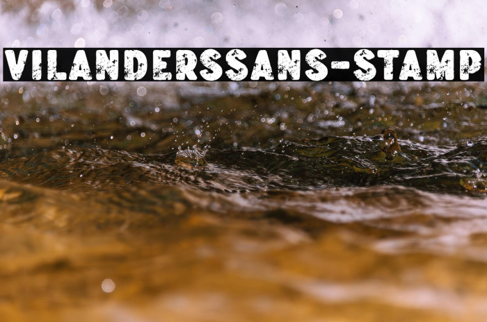 VilandersSans-Stamp Example 1