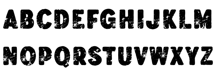 VilandersSans-Stamp Font LOWERCASE