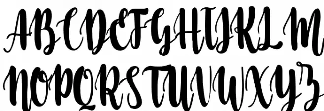 Vilanova Schriftart Groß