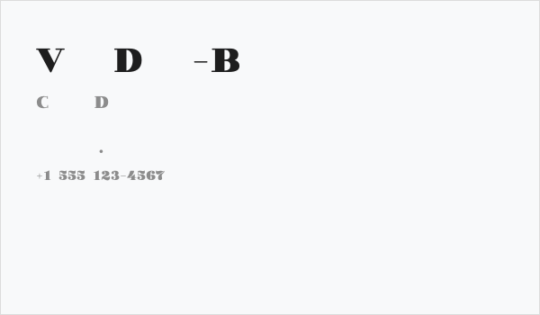 VillaDidot-Black Business Card