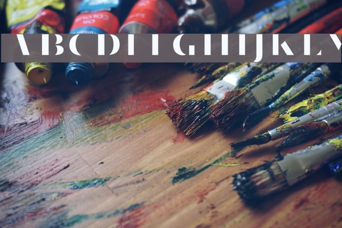VillaDidot-Cutout Font examples