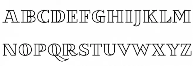 VillaDidot-Outline Polices MAJUSCULES