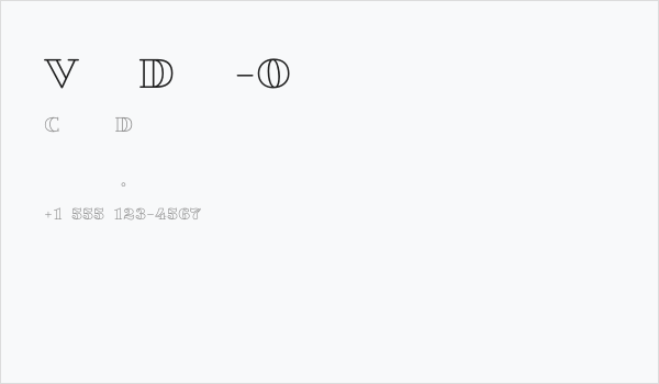 VillaDidot-Outline Business Card