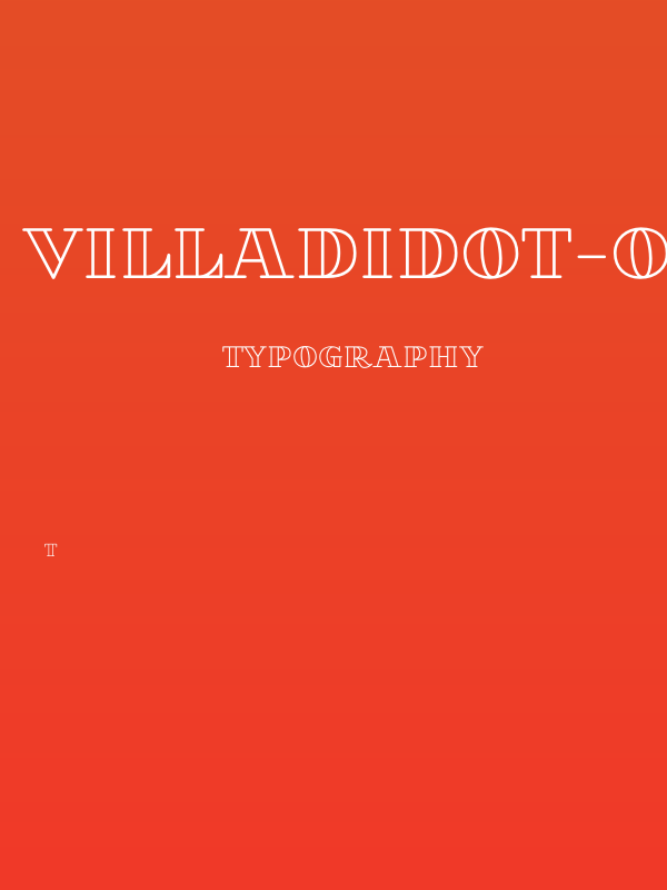 VillaDidot-Outline Poster