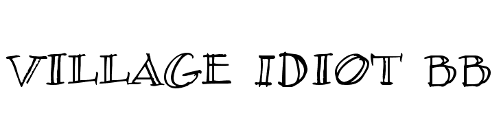 Village Idiot BB Font