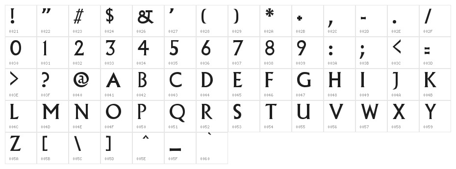 Village Plain Character Map