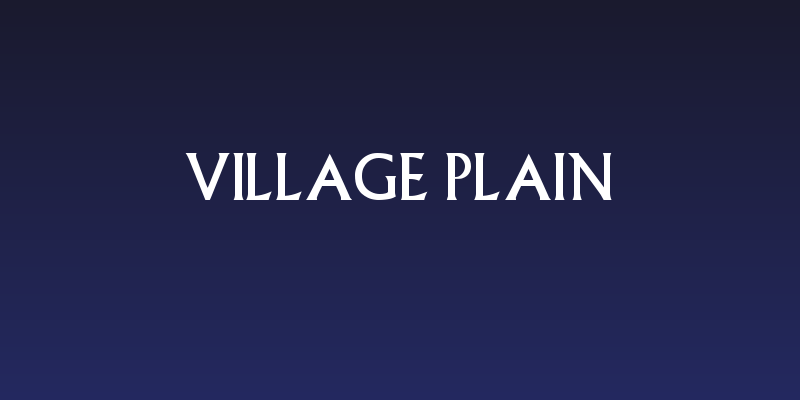 Village Plain Social Header