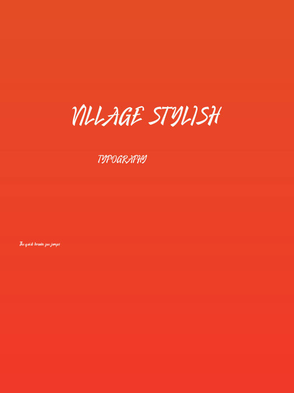 Village Stylish Poster