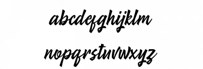 Village Stylish Schriftart Kleinbuchstaben