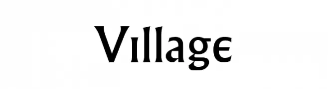 Village  フリーフォントのダウンロード
