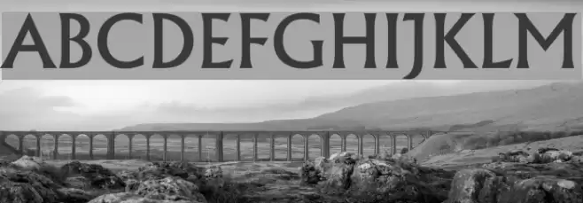 Village Font examples