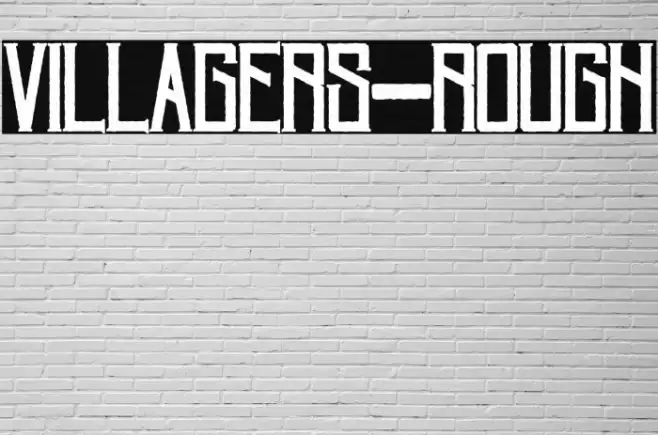 Villagers-Rough Font examples