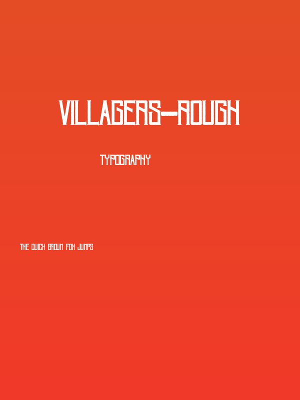 Villagers-Rough Poster