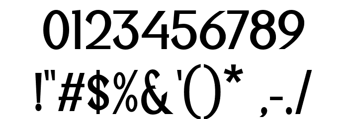 Villages medium Font OTHER CHARS