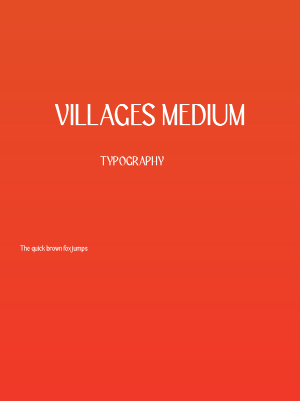 Villages medium Poster