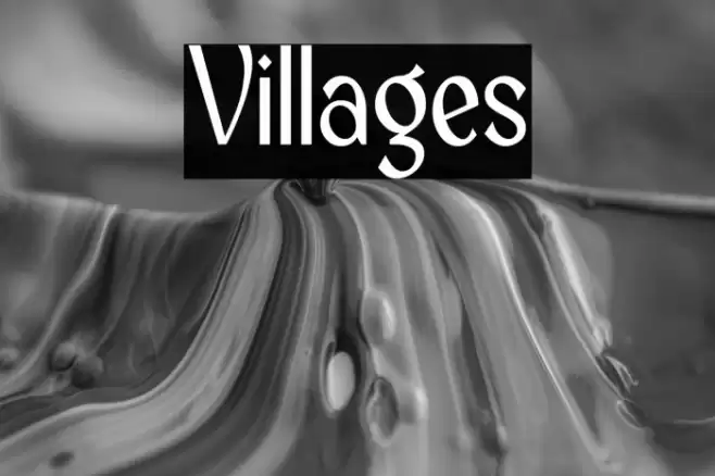 Villages Font examples