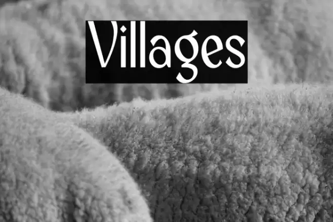 Villages Font examples