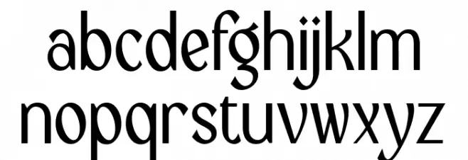 Villages Schriftart Kleinbuchstaben