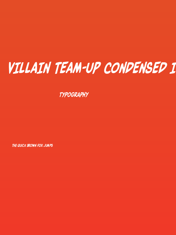 Villain Team-Up Condensed Ital Poster