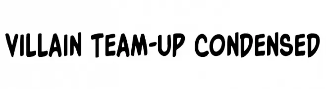 Villain Team-Up Condensed  Free Fonts Download