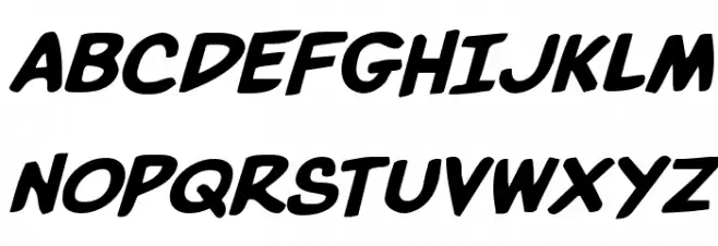 Villain Team-Up Expanded Ital Schriftart Groß