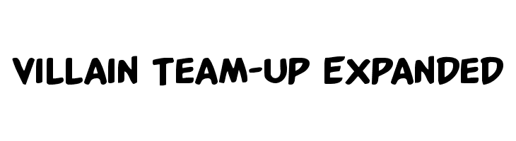 Villain Team-Up Expanded  les polices de caractères gratuit tlcharger