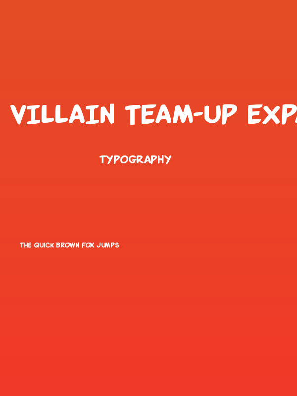 Villain Team-Up Expanded Poster