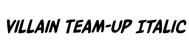 Villain Team-Up Italic  Fuentes Gratis Descargar