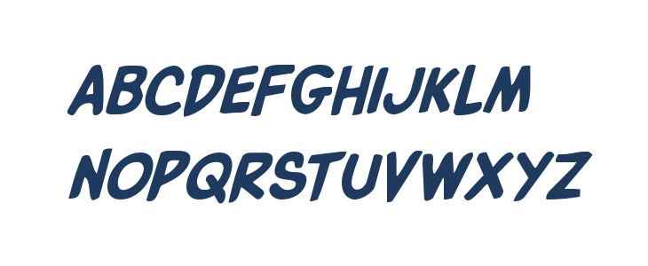 Villain Team-Up Italic Lowercase