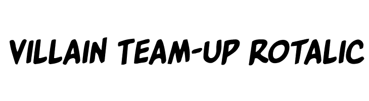 Villain Team-Up Rotalic  baixar fontes gratis