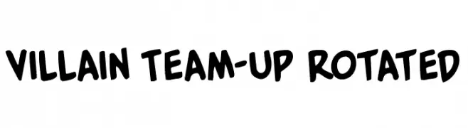 Villain Team-Up Rotated  font caratteri gratis