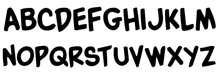Villain Team-Up Rotated Font LOWERCASE