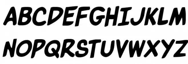 Villain Team-Up Semi-Italic Caratteri MAIUSCOLE