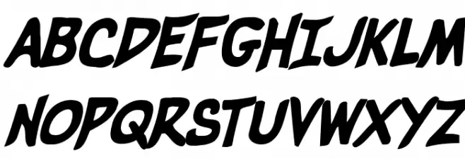 Villain Team-Up Spiked Italic Fuentes MAYÚSCULAS
