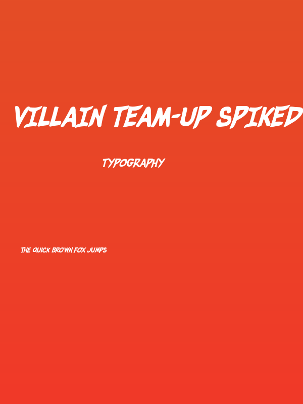 Villain Team-Up Spiked Italic Poster